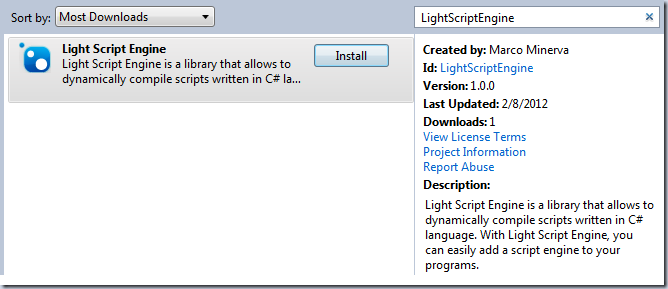 LightScriptEngine-NuGet